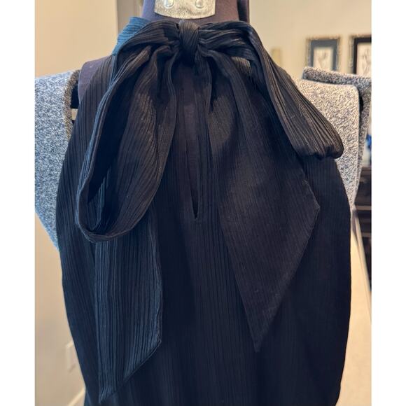 Veronica Beard Dress Sz 16 Women’s Black Silk Halter Asymmetrical Cocktail Gown - Picture 8 of 12